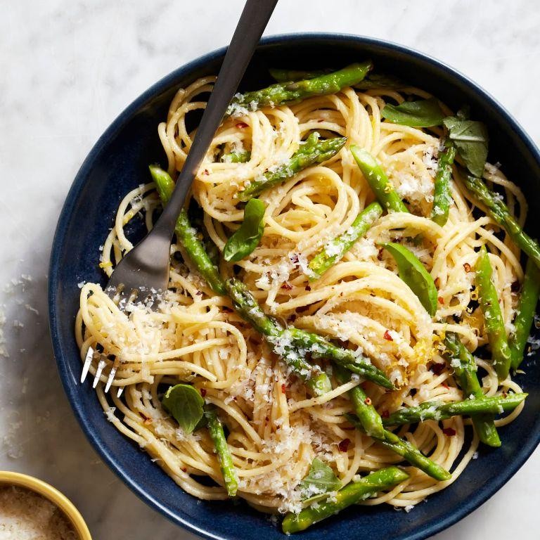 Lemon Parmesan Asparagus Pasta