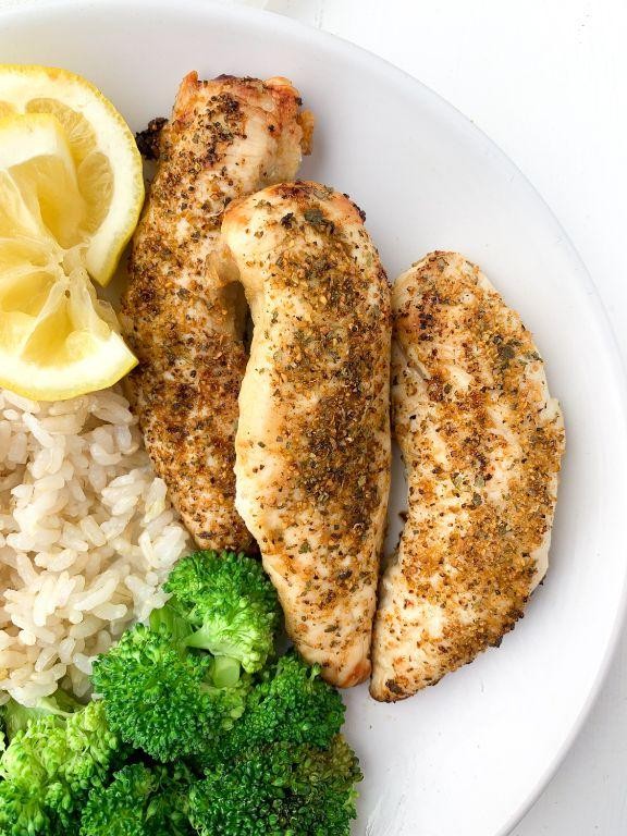 Lemon Pepper Baked Chicken Tenderloins