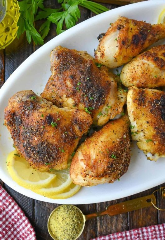 Lemon Pepper Chicken and Biscuit Bake