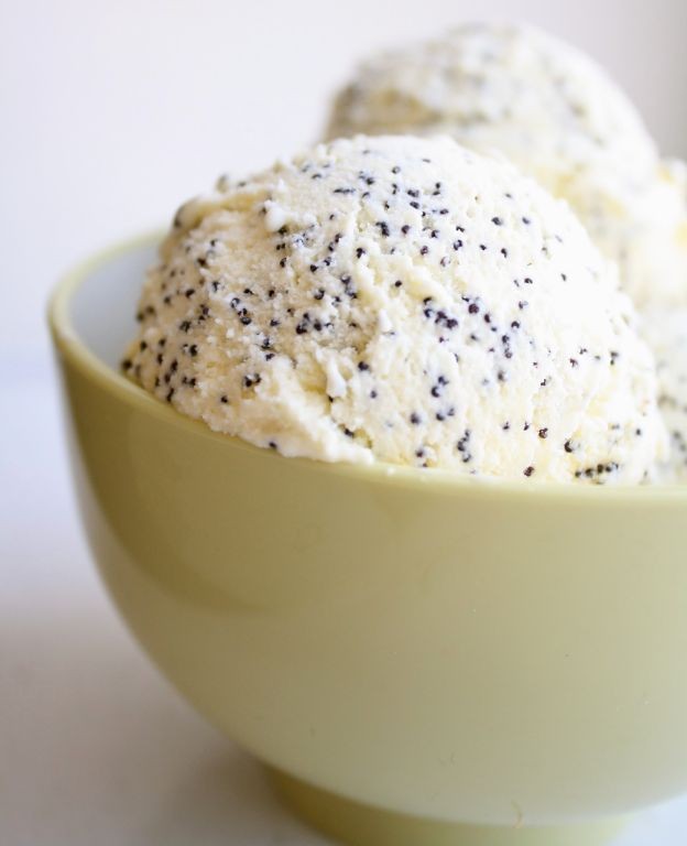 Lemon Poppy Seed Frozen Yogurt