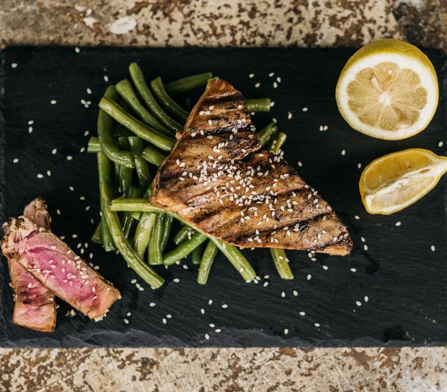 Lemon-Sesame Grilled Tuna Steak
