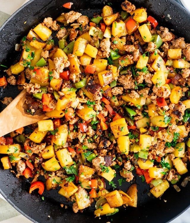 Lil Smokies and Potato Hash Skillet