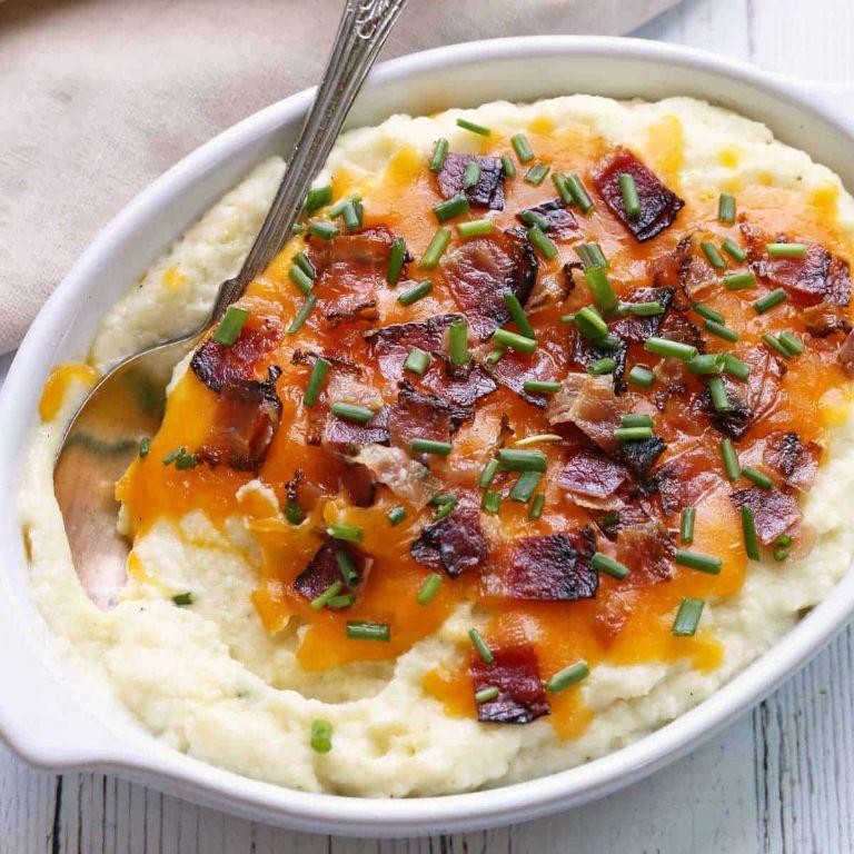 Loaded Mashed Cauliflower