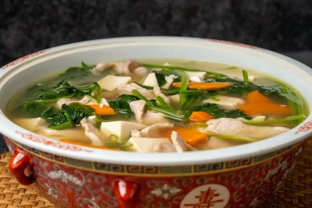 Longevity Spinach and Tofu Soup