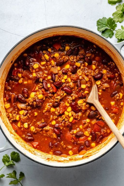 Low Sodium Turkey Chili with Kidney Beans