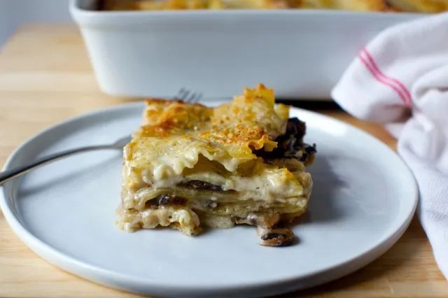 Lowfat Portobello Mushroom Lasagna