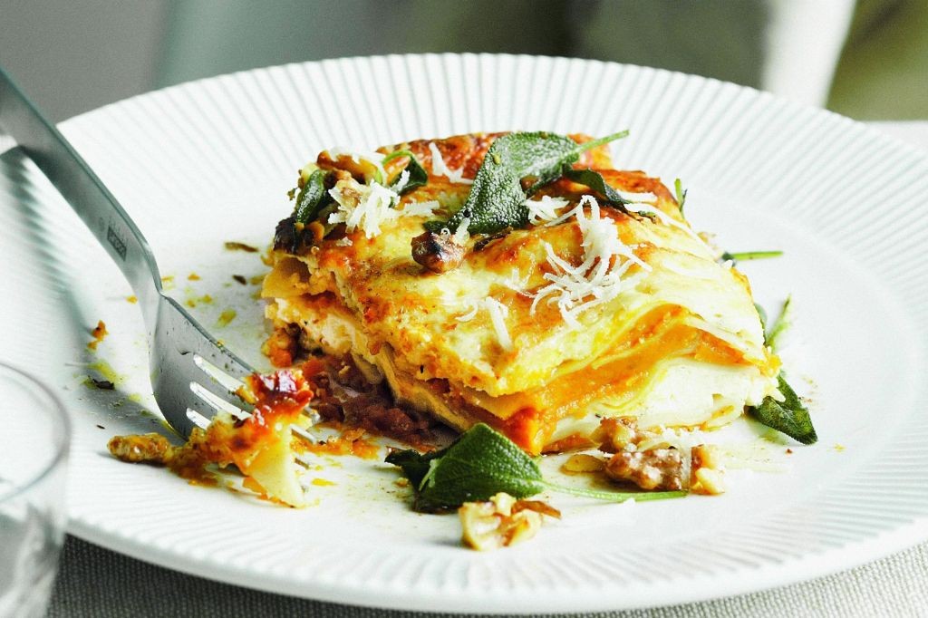 Lowfat Pumpkin and Sage Lasagna