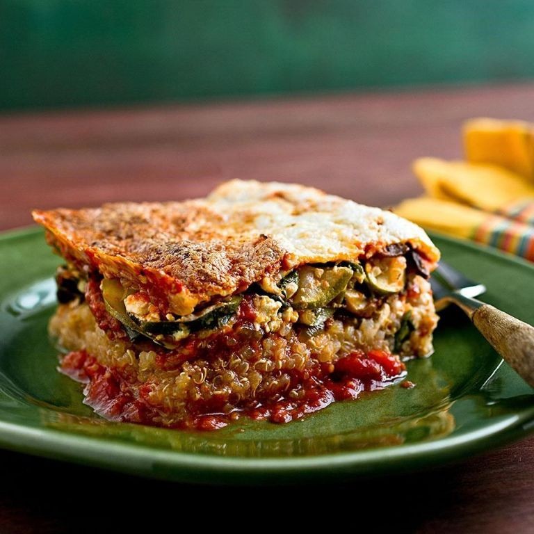 Lowfat Quinoa and Kale Lasagna
