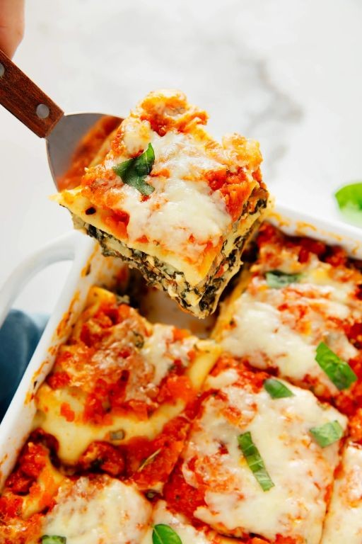 Lowfat Spinach and Artichoke Lasagna