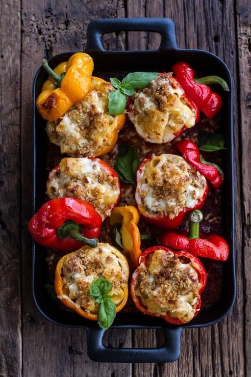 Mac and Cheese Stuffed Peppers