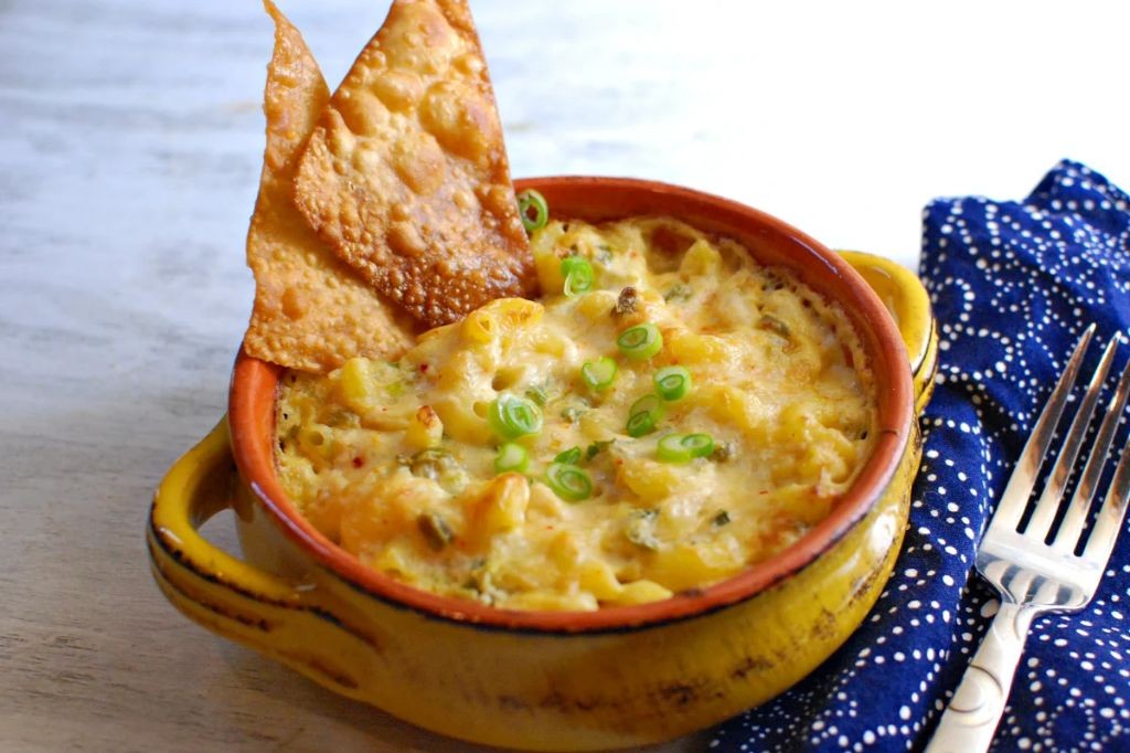 Mac and Cheese with Crab Rangoon Filling