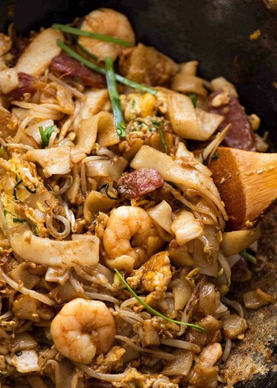 Malaysian Char Kway Teow with Prawns