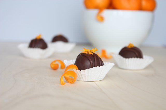 Mandarin Dark Chocolate Truffles