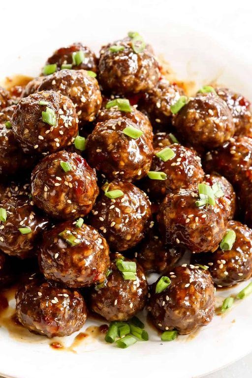 Mandarin Teriyaki Meatballs