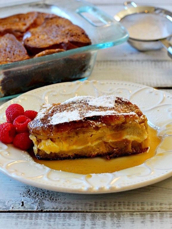 Mango Cream Cheese Stuffed French Toast