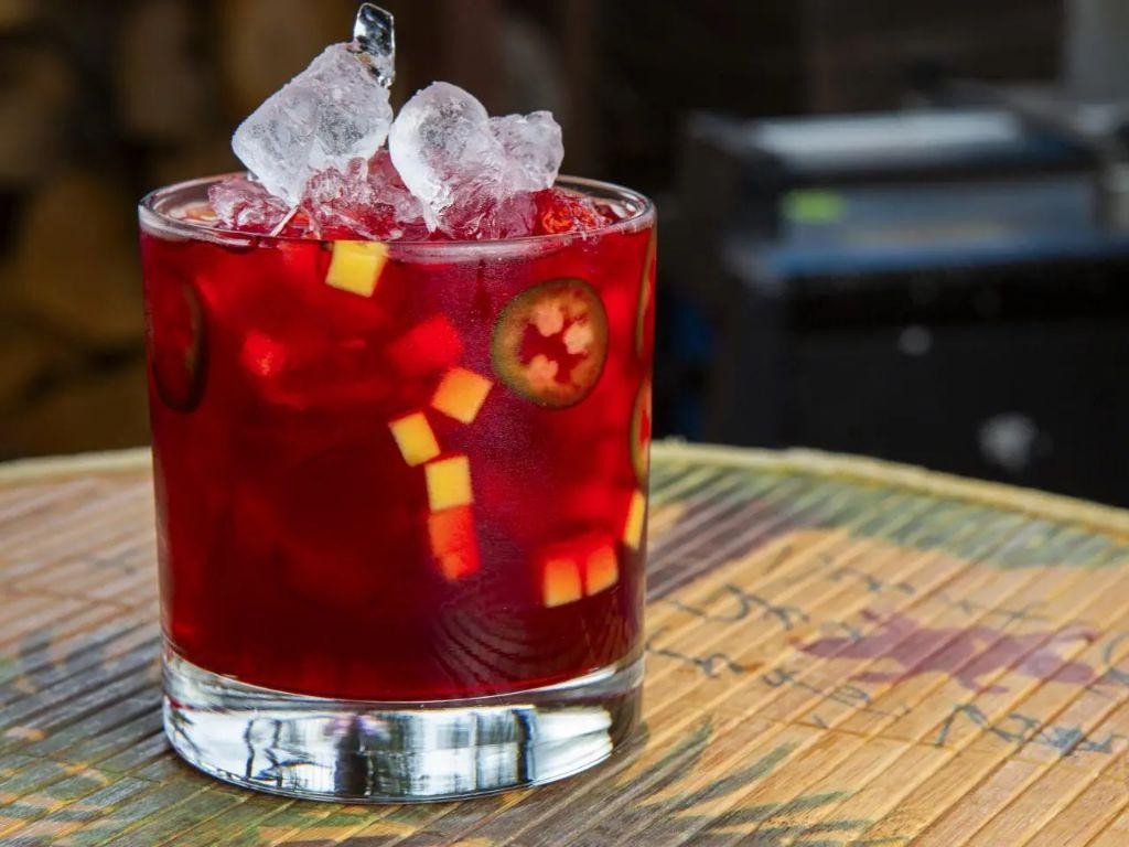 Mango Hibiscus Tequila Smash
