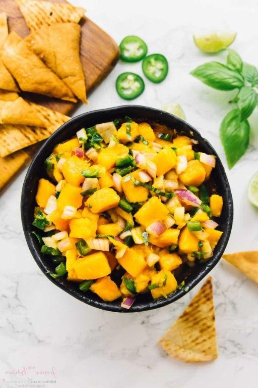 Mango Salsa with Fresh Basil
