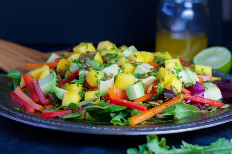 Mango Salsa with Honey Lime Dressing