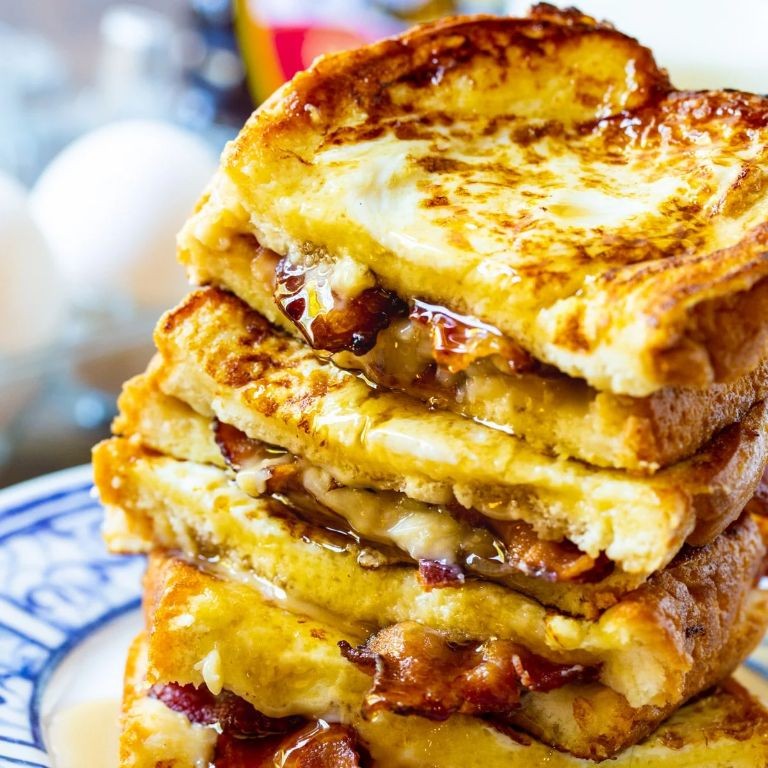 Maple Bacon Stuffed French Toast