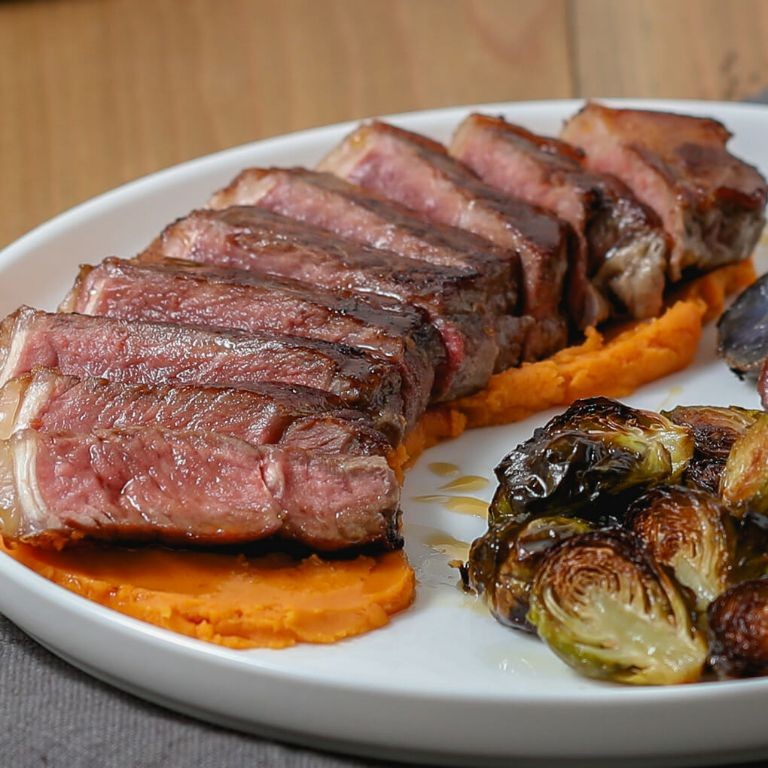 Maple Bourbon Glazed Porterhouse Steak
