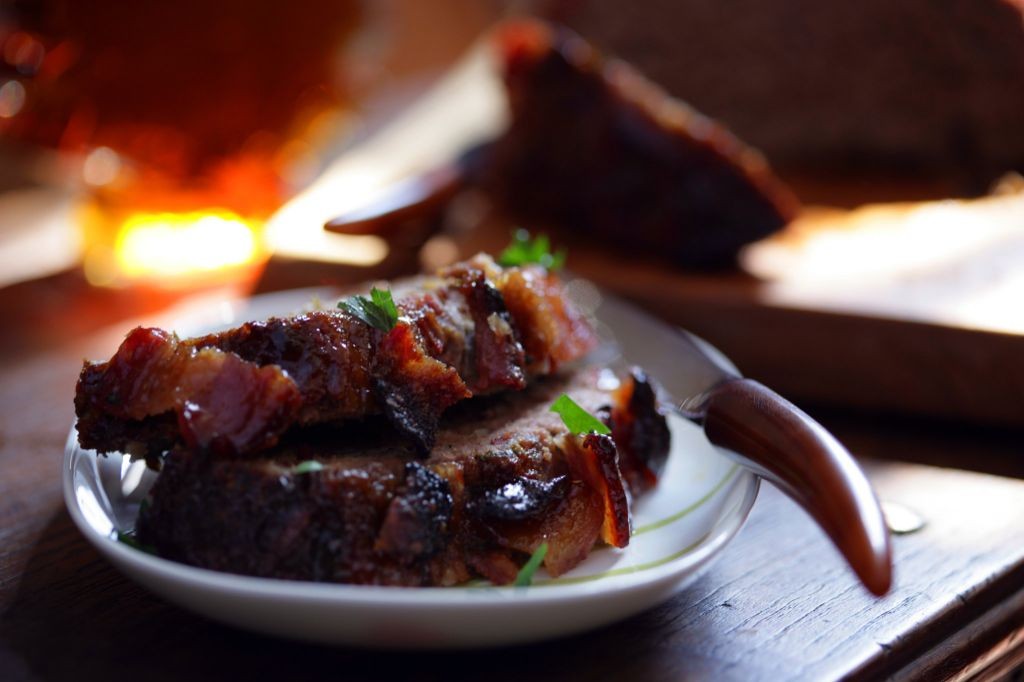 Maple Glazed Crockpot Meatloaf