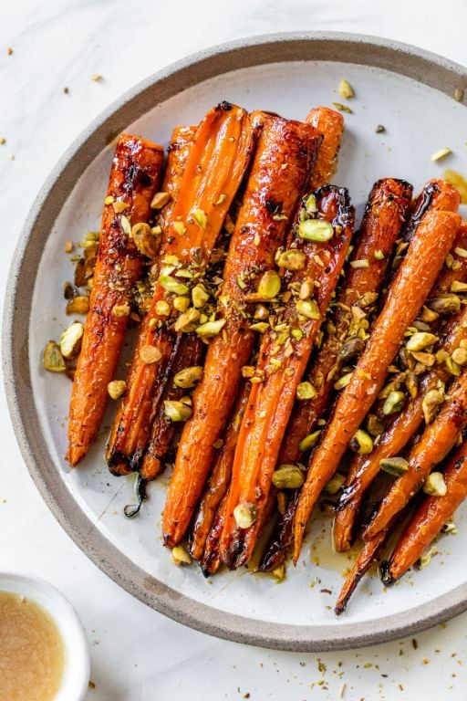 Maple Glazed Roasted Carrots