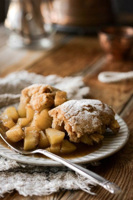 Maple Walnut Apple Cobbler
