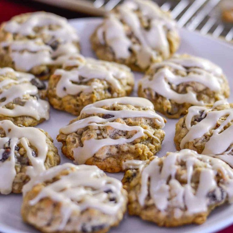 Maple-Glazed Oatmeal Raisin Cookies
