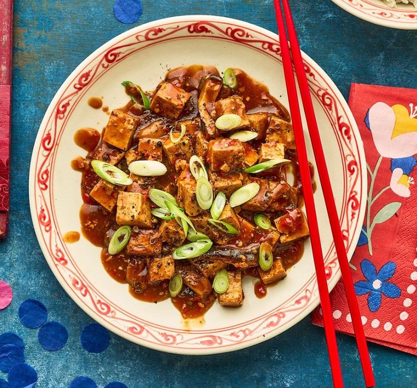 Mapo Tofu with Mushrooms