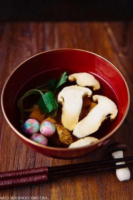Matsutake and Tofu Clear Soup