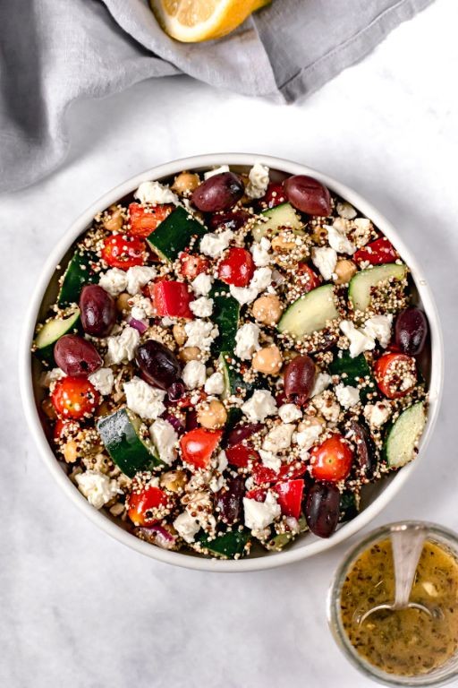 Mediterranean Quinoa Pasta Salad