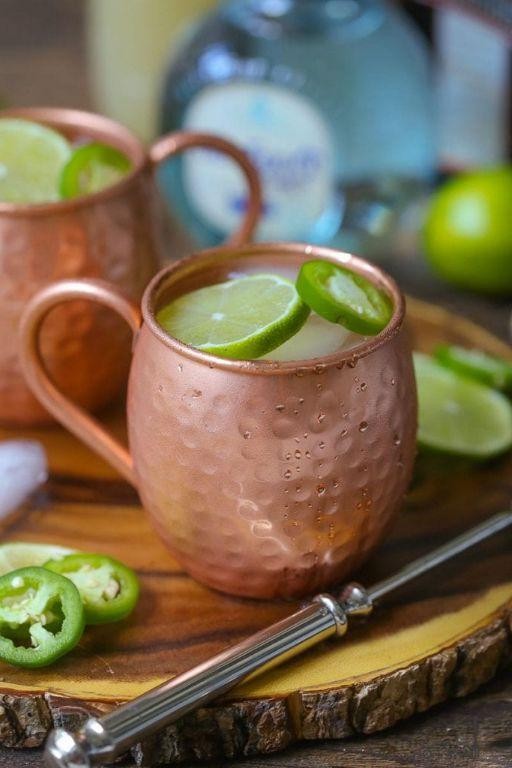 Mexican Mule with Ginger Beer and Lime