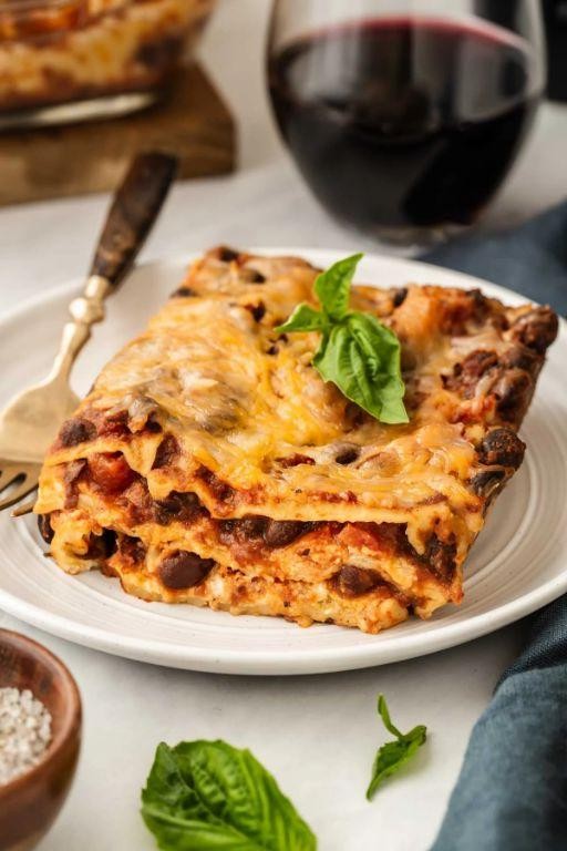 Mexican-Inspired Eggplant Lasagna with Black Beans