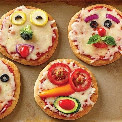 Mini Pizza Faces