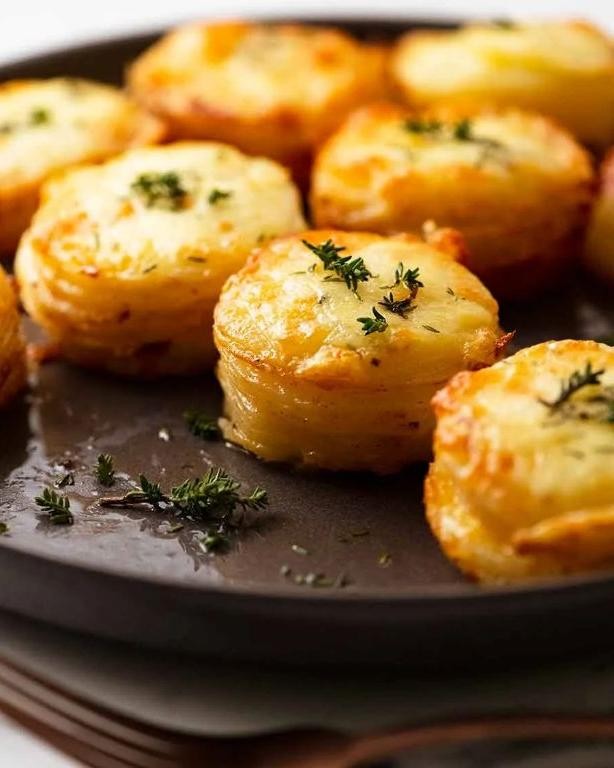 Mini Potato Gratin with Gruyère Cheese
