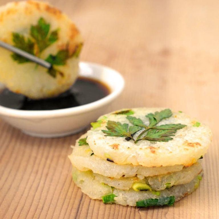 Mini Potato Pancakes with Chives