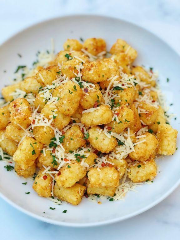 Mini Potato Puffs with Truffle Oil