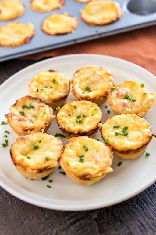 Mini Quiches with Gruyère and Ham