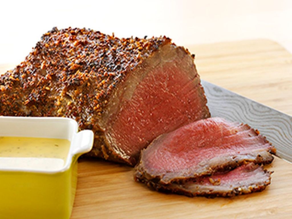 Mustard and Brown Sugar Crusted Tri-Tip