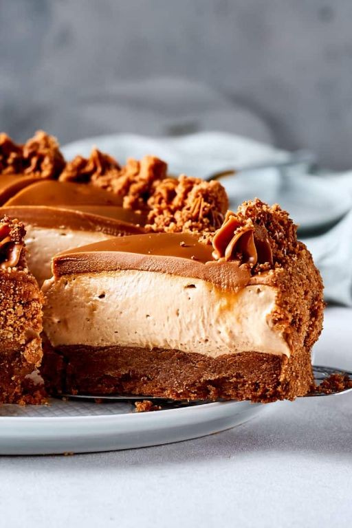 No-Bake Biscoff Butter Cheesecake