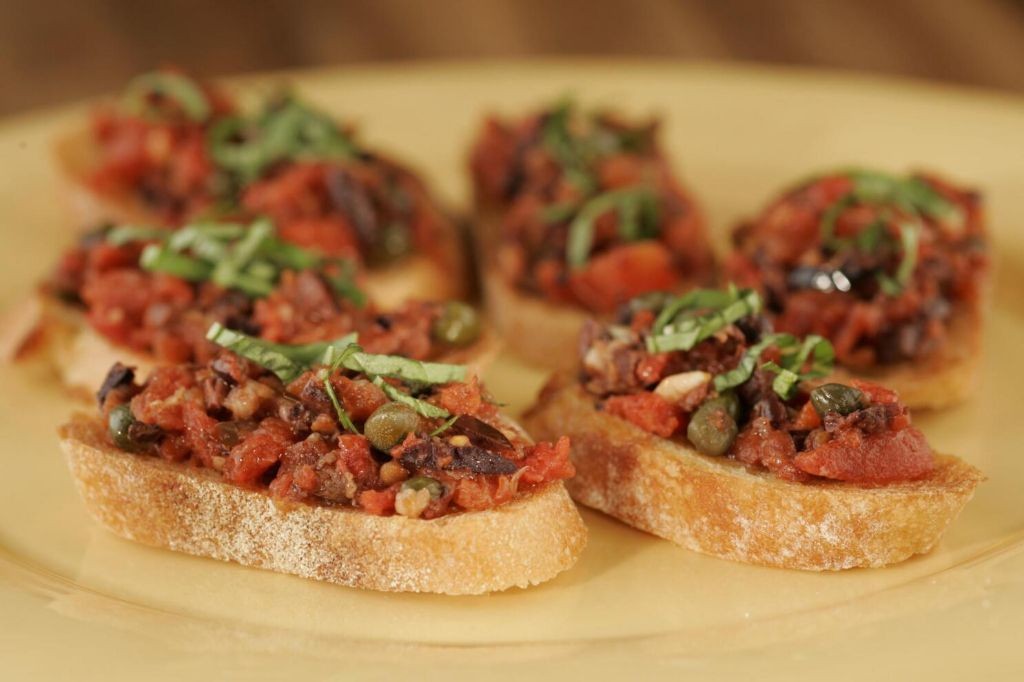 Olive and Anchovy Bruschetta