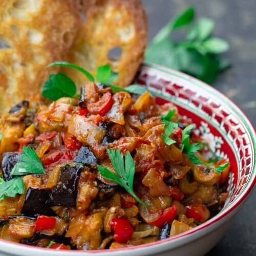 Olive and Eggplant Caponata