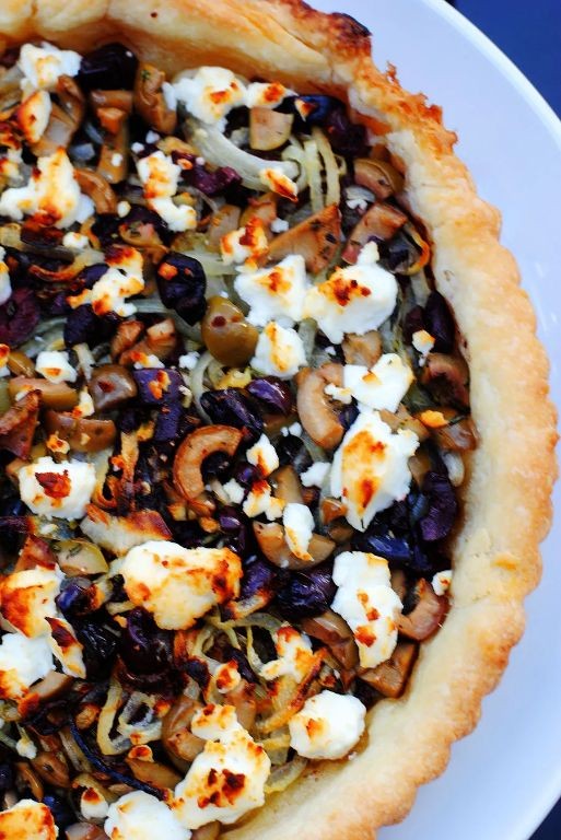 Olive and Goat Cheese Tart