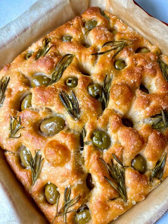Olive and Herb Focaccia Bread
