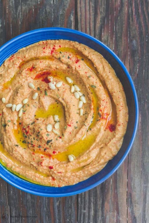 Olive and Red Pepper Hummus