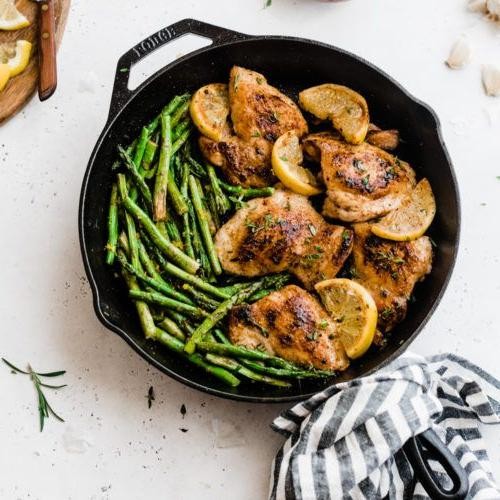One-Pan Asparagus and Chicken Skillet