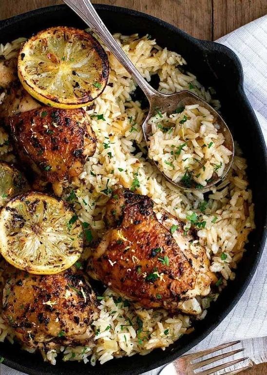 One-Pot Greek Lemon Rice