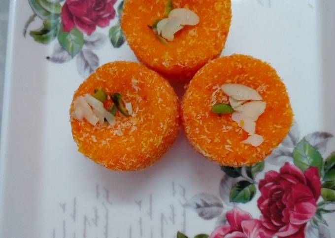 Orange Zest Coconut Laddu