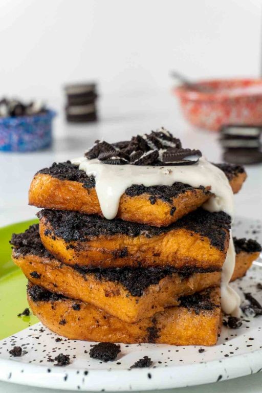 Oreo Cookie Stuffed French Toast