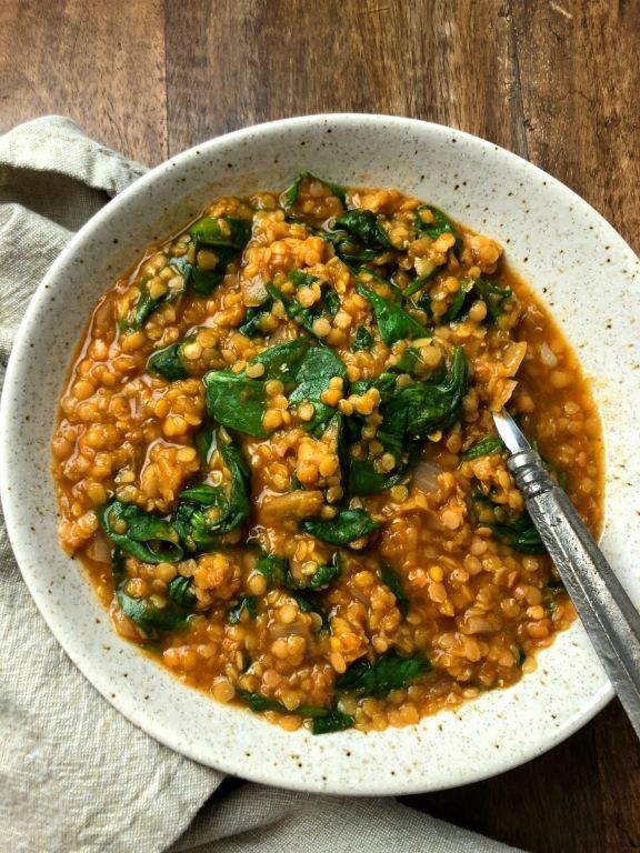 Organic Lentil and Spinach Soup